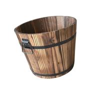 Pequeñas Ollas Suculentas - Macetas De Planta | Mini Jardineras De Barril De Madera Con Mango | De Plantas Rústicas Para Y Bonsai | POTS DESKTOP CREATIVO Para Decoración Del