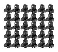 Pequeñas Pinzas para el Cabello Negras Ropa 10 × 9 × 2 100 Piezas Mini Clips de Plástico Negro Garras Pequeñas Pinza para el Cabello Abrazadera Ropa Accesorios para el Cabello