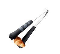 Pequeñas pinzas para patas de gato, pinzas de silicona para cocción, pinzas de acero inoxidable con puntas de silicona, pinzas resistentes al calor con mango antideslizante para cocinar, tostar