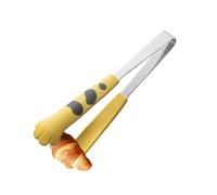 Pequeñas pinzas para patas de gato, pinzas para patas de gato, lindas pinzas en forma de pata de gato, pinzas resistentes al calor con puntas de silicona, pinzas antideslizantes