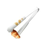 Pequeñas pinzas para patas de gato, pinzas para patas de gato, lindas pinzas en forma de pata, pinzas antideslizantes de acero inoxidable, resistentes al calor, versátiles y para fiestas