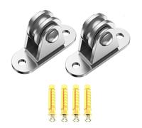 Pequeñas poleas de inversión - bloque de aparejo silencioso | Disco de cuerda de acero inoxidable de alta resistencia con una capacidad de carga de 80 kg, para proyectos de bricolaje, techo, garaje