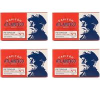 Pequeñas Sardinas en Salsa de Tomate Picante - Pack de 4 x 85g - Conservas de Pescado Portuguesas - Conservas de Marisco Listas para Comer