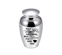 Pequeñas Urnas Para Cenizas De Cremación Urna De Aleación De Aluminio Urna Funeraria Memorial Angel Souvenir,G Plata