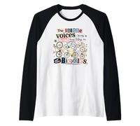 Pequeñas Voces obtienen más Bicicletas Amante del Ciclismo Camiseta Manga Raglan