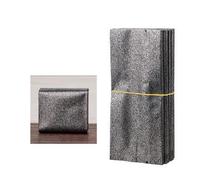 Pequeño 10-15g 55x130x25mm Bolsa de sellado térmico de papel de aluminio con parte superior abierta Bolsas gruesas para té, café, chocolate, azúcar, miel, champú, hoyos mate, negro, 100 piezas