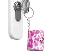 Pequeño álbum de fotos, pequeño y lindo coleccionable, portátil, llavero con estampado de leopardo con diseño de bolsillo, material con acabado suave, almacenamiento de fotos para parejas, perfecto