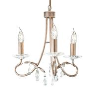 Pequeño Araña de Cristal en Plata Oro Ø36cm con Lámpara Colgante Mesa Comedor