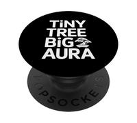 Pequeño Árbol Gran Aura Bonsai Arte Zen Artístico Amante PopSockets PopGrip Adhesivo