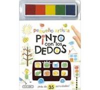 Pequeño Artista Pinto Con Los Dedos