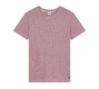 Pequeño Barco Camiseta, Mujer icónico de Algodón de Manga Corta, Amaranto/Marshmallow, S