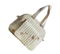 Pequeño bolso funcional para padres con varios bolsillos y atractiva bolsa de maternidad con diseño de oso, adecuado para diferentes excursiones, viajes cortos, bolsa de bebé