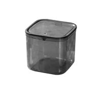 Pequeño bote de basura Papelera de escritorio con tapa for sala y oficina: compacta y elegante.(Gray,L)