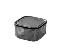 Pequeño bote de basura Papelera de escritorio con tapa for sala y oficina: compacta y elegante.(Gray,S)