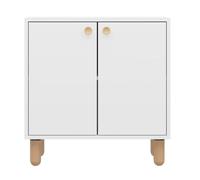 Pequeño buffet de 2 puertas con patas de haya maciza l72 cm - lina