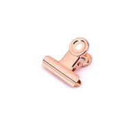 Pequeño Bulldog papel clips, Coideal 30 Pack 1 pulgadas encuadernador de metal clips de papel de dinero pinzas para etiquetas bolsas, tiendas, oficina y cocina casera (oro rosa, 22mm)