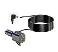 Pequeño cable de carga USB para coche de doble salida adaptador de carga de vehículo para la navegación del mapa y cable de carga largo fácil de transportar