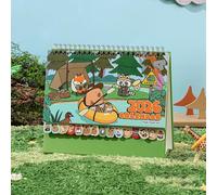 Pequeño Calendario De Escritorio - 2026 Planificador De Carpincho De Dibujos Animados,12 Meses Calendario de Pie para Escritorio,para Hogar Familia Amigos Escuela Aula Lugar de Trabajo Sala de Estudio