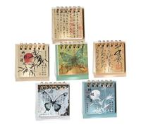 Pequeño calendario de oficina 2025,2025 Pequeño calendario - Calendario de caligrafía 2025 | Pequeño calendario de pie de oficina, pequeños calendarios para útiles escolares de oficina en el hogar