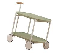 Pequeño Carro Rodante, Mesa de Designación de Abdominales Creativos Extraíbles Prácticos con Habitaciones para Dormitorio (Green)