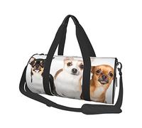 Pequeño Chihuahua Cachorro Perro Viaje Bolsa de Lona Grande Deportes Gimnasio Bolsa multifunción Bolsa de Noche para Hombres Mujeres
