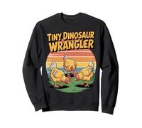 Pequeño Dinosaurio Wrangler Divertido Granjero De Pollos Sudadera