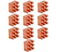 Pequeño disipador de calor 10pcs | P8X5X8 Tamaño para CPU/PCB/Amplificador | Diseño de dientes finos para enfriamiento efectivo | Material de latón de rendimiento consistente