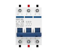 Pequeño disyuntor DZ47 380V disyuntor miniatura 3P 6A 16A 32A 40A 50A 63A interruptor de aire(16A)