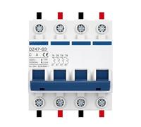 Pequeño disyuntor DZ47 380V miniatura 4P 6A 16A 32A 40A 50A 63A interruptor de aire(10A)