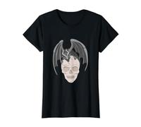 Pequeño dragón en una Cabeza Esqueleto | Skull Camiseta gráfica económica