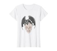 Pequeño dragón en una Cabeza Esqueleto | Skull Camiseta gráfica económica