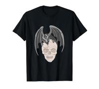 Pequeño dragón en una Cabeza Esqueleto | Skull Camiseta gráfica económica