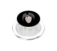 Pequeño dragón en una Cabeza Esqueleto | Skull PopSockets PopGrip para MagSafe