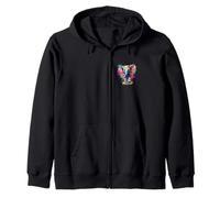 Pequeño Elefante con Ojos saltones Sudadera con Capucha
