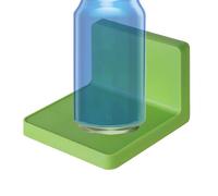 Pequeño Estante Para Pared - Soporte Adhesivo, Bastidor Compacto | Organizador Flotante Acrílico Transparente, Plataforma De Almacenamiento Minimalista, Soporte De Ahorro De Espacio, Accesorio De Coci
