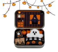 Pequeño Fantasma de Bolsillo en Lata Decoración Halloween Escritorio