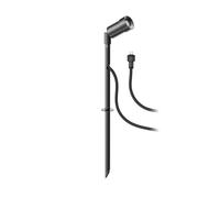 Pequeño foco LED de jardín con pincho de suelo SPICO para exterior IP44 negro