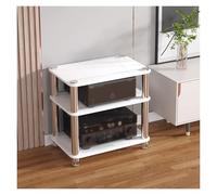 Pequeño gabinete estéreo para sala de estar, estante de audio y vídeo, torre de componentes, estante de entretenimiento, consola de juegos, amplificador de altavoz, reproductor de CD