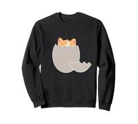 Pequeño Gatito Adorable Que Sale del Huevo Sudadera