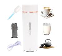 Pequeño hervidor de agua portátil 500 ml 6 Temperaturas | Acero inoxidable 304, apagado automático y protección contra ebullición en seco, Con Pinceles y bolsas, para té café leche