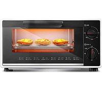 Pequeño horno， Mini horno de 10 litros, eléctrico doble puerta cristal bandeja migas extraíble 800W