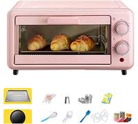 Pequeño horno， Mini horno eléctrico de 10 l con control temperatura y temporizador inteligente, apto for repostería casera. Incluye bandeja for hornear rejilla for asar