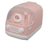 Pequeño humidificador recargable con ajuste de 2 velocidades, para dormitorio de escritorio, 350 ml, difusor de niebla para mini humidificador portátil (PINK)