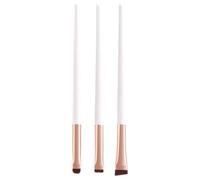 Pequeño juego de pinceles de maquillaje de 3 piezas de herramientas de belleza de viaje para sombra de ojos y cosméticos faciales para diferentes ocasiones