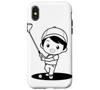 Pequeño Jugador de Golf para niños Carcasa para iPhone X/XS