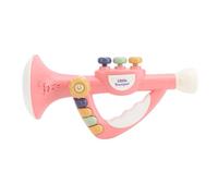 Pequeño juguete de trompeta para niños pequeños Educación temprana Juguete musical electrónico Música Desarrollo potencial Bocina Instrumentos musicales para niños jugando (Rosa)