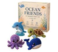 Pequeño kit bricolaje cuentas animales 3D | Kits bordado cuentas insectos 3D DIY | Lindo kit arte cuenta semillas insectos | Novedad juego manualidades artísticas hacer joyas animales hechos mano