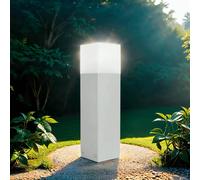 Pequeño Lámpara de Jardín Awerne Anguloso 40cm IP44 E27 Bolardo Terraza Camino