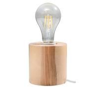 Pequeño Lámpara de Madera Redondo Ø10cm H: 10cm para E27 Decorativo,Decorativa