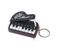 Pequeño llavero de piano de escritorio con máquina de juego de música, colgante de bolsa colorida, juguete educativo, colgante de piano electrónico, llavero de piano